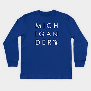 Michigander Kids Long Sleeve T-Shirt